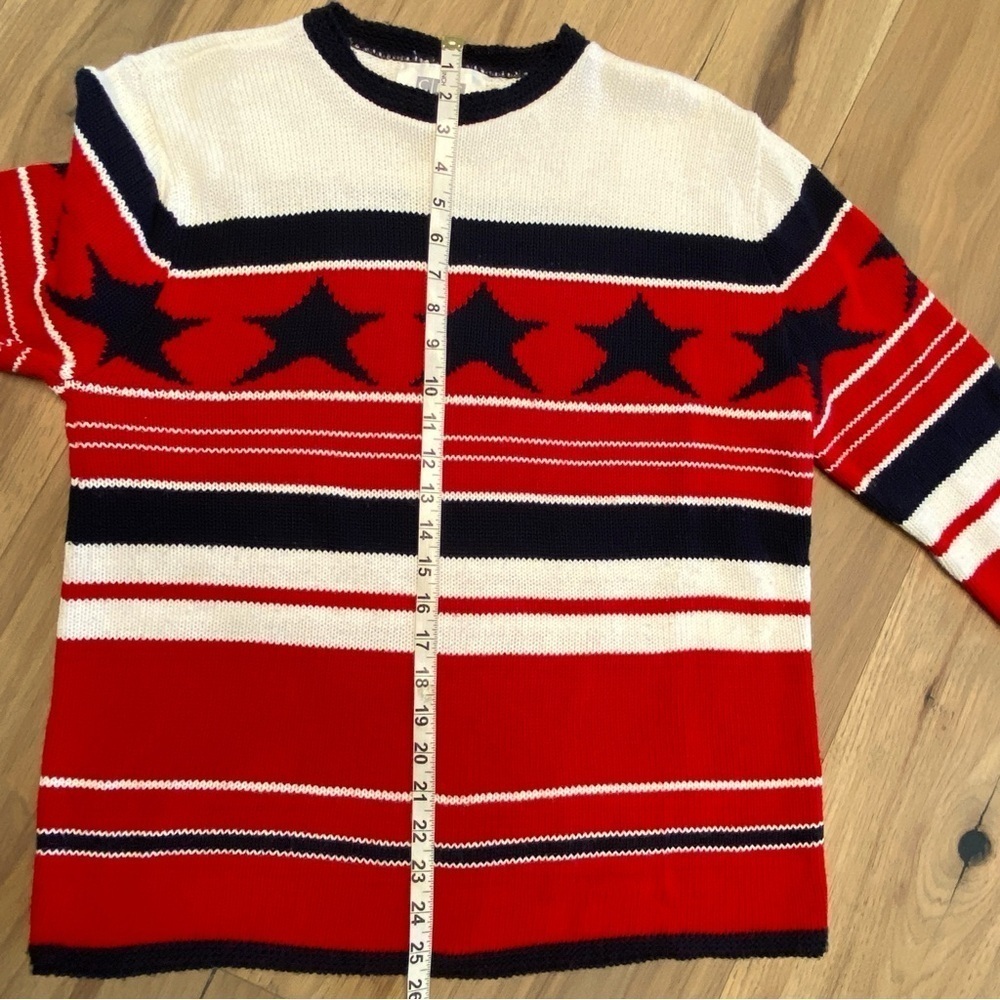 Vintage Cricket Lane Collection Patriotic Crew Neck Sweater 4th of July USA - Picture 10 of 11